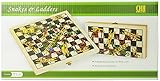 Folding Wooden Snakes and Ladders Game [並行輸入品]