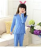 (チェリーレッド) CherryRed 子供 女の子 ファション パジャマ ルームウェア 部屋着 寝間着 上下2点セット 長袖 フリース 春秋向け リラックス 快適 気持ち良い チェック コットン 1