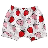 パンツ ベビー 子供 ガールズ ボーイズ 女の子 男の子 短パン ショートパンツ ズボン 部屋着 綿 チェック 柄 70 80 90 100 (3-4Y, B)
