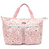 （レーチャミ）le charme マザーズバッグ かわいい 抱っこのまま荷物を取り出せる 軽量バッグ 薄桃色