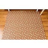 Kanemt ジョイントマット　カラーマット　フチ付　厚手　暖か　60*60cm 4枚組　コーヒー色