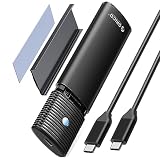 ORICO M.2 NVMe SATA SSDエンクロージャアダプター ツールフリー USB C 3.2 Gen 2 10Gbps NVMe 5Gbps NGFF SATA PCIe M-Key(B+Mキー) 2230/2242/2260/2280 アルミニウム製外付けM2リーダー対応 UASPトリム- PWDM2-BK