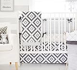 My Baby Sam Imagine 3 Piece Crib Bedding Set, Gray, White by My Baby Sam [並行輸入品]