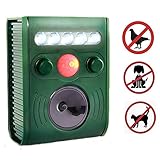 VOOPH 猫よけ 動物撃退器 アニマルバリア 野生動物対策器 鳥除け 犬除け ソーラー充電式 赤外線動作センサー 超音波LED強力フラッシュライト防水防塵 簡単設置 害獣対策 猫犬退治 害獣駆除 獣