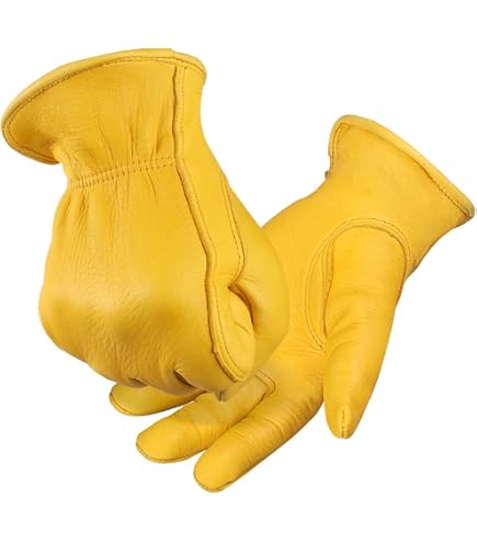 Amazon | Vin&Age 牛革グローブ(GLOVES TYPE VG15S-A) IVORY/BLACK 