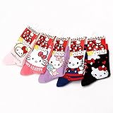 ハローキティー(雑貨/子供/HELLO KITTY） 【5足組】【キッズ】ハローキティ アンクルソックス セット 【02アソート/14-19cm】