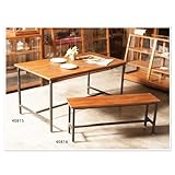 ポッシュリビング EWIG アイアンダイニングベンチ 40816