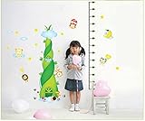ジャングル動物Living in the Bamboo Shoot成長チャート壁ステッカー壁装飾壁デカール壁紙キッズ保育園Playground