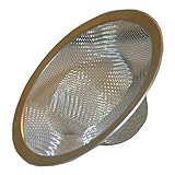 Larsen Supply 03 – 1384浴槽Strainer、304ステンレススチールメッシュwithクロームメッキリング 1 03-1384 1