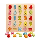 [ドリーマー]　型はめ　木製立体パズル　知育玩具　積み木　形合わせ　数字/レター　計算力　色認知　カラフル　マルチカラー　可愛い　ベビー　赤ちゃん　おもちゃ　早期開発