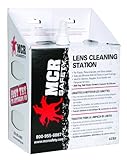 MCR Safety LCS2 Lens Cleaning Station with 16-Ounces Cleaning Solution, 1 Box of 300 Tissues by MCR 