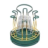 Generic ガラスカップ乾燥ホルダー ボトル乾燥ラック | マグホルダー収納ツリー,取り外し可能な排水トレイ 食器乾燥ラック キッチンバ