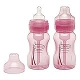 Dr. Brown's Wide Neck Bottle - Pink - 8 oz - 2 ct by Dr. Brown's [並行輸入品]
