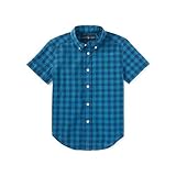 ポロラルフローレン ポニー付 ギンガムコットン半袖シャツ ブルーマルチ (男の子12～24か月用) 12M [並行輸入品]