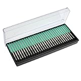 uxcell 軸付砥石　ダイヤモンド砥石研削セット　アロイ製シルバートーン　2.5mm径 30 枚入り