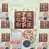 【10個】北海道産大豆使用 黒ごまアーモンドきな粉 220gx10個 (4945329101914)