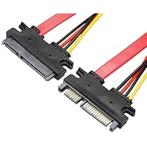 Amazon.co.jp: Cyberplugs SATA 延長ケーブル 50cm 7ピン+sata電源15