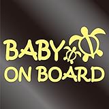 nc-smile ハワイアン BABY ON BOARD ホヌ ステッカー ジャスミン