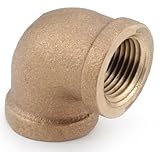 90 degrees Red Brass Threaded Elbow-1/4" 90D BRASS ELBOW (並行輸入品)