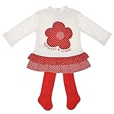 アガタ・ルイス・デ・ラ・プラダ ベビー Agatha Ruiz de la Prada Baby 赤いお花のニットワンピとタイツ 12M
