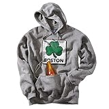 ボストンShamrock Hoodie with Built in Bottlホルダー、The Most Amazingフード付きスウェットシャツEver 。 3L