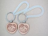 マタニティーマーク　ハート　2個セット　バッグの持ち手に取り付け可能　木製キーホルダー　