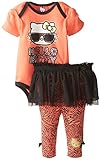 Hello Kittyベビー女の子Tシャツとレギンスチュチュセット2 カラー: オレンジ