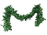 38 ft-5パック人工アイビーリーフガーランド植物英語Vine Hanging WeddingガーランドFake Foliage花ホームキッチンガーデンOfficeウェディング壁装飾