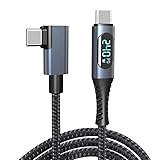 【PD急速充電 240W Thunderbolt 3 対応 出力スクリーン表示】Type-C to Type-Cケーブル 1.2m USB4 充電ケーブル 48V/5A超急速充電/40Gbps高速データ転送/8K@60Hz映像出力/USB3.2/3.1/3.0/2.0 高耐久ナイロン 超高速転送 Mac Macbook iPad Huaweiその他Type Cデバイス対応 (L字型1.2m)
