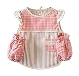 [A]コットンの子供のエプロンの料理ペインティングスモックキッズアーティストエプロン