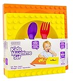 Placematix Kids Mealtime Set - Eat, Play, and Learn - Innovative and Reliable Design - Safe and Non-