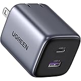 UGREEN Nexode Mini 充電器 35W タイプｃ充電器 USB-C+USB-A PD3.0 PPS規格対応 「GaN」窒化ガリウム PSE技術基準適合 折り畳み式 usb充電器 ノートPC/タブレット/スマートフォン/iPhone15-