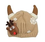 ベビーニット冬暖かい帽子/キャップ6-28ヶ[スノーフレーク、カーキ]