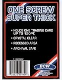 10 ( Ten ) BCW 1スクリュースーパー厚いカードホルダー – 120 Pt。( Lot of 10 – 10 Pack )ジャージーまたはMemorabilia TradingカードScr