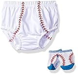 Lovespun Boys' Perfect Picture 2 Piece Diaper Set Baseball 6-12 Months [並行輸入品]