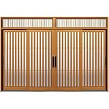 YKKAP 断熱玄関引戸 冴II 新槇4枚建[ランマ付] DHS-3455:D3仕様[幅3510mm×高2410mm]