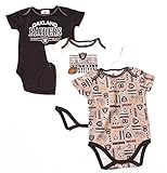 NFL Licensed 2015 Oakland Raiders 3 Piece OnesieクリーパーCrawler Set