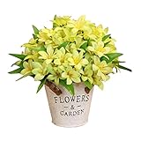 結婚式のための人工花/パーティーテーブル装飾-グリーンリリー