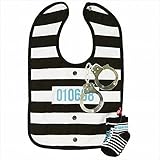 JIP（ジェイアイピー） 【クリアランス】JIP（ジェイアイピー） Bib & socks set スタイ クロ・ブルー(jip0824-bl)
