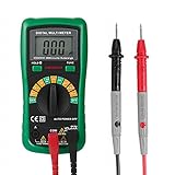 Dpower デジタルマルチメーター ダイオード マルチテスター 自動レンジ 2000カウント 電流 電圧 電流抵抗 導通試験 周波数 静電容量 バックライトLED付き (自動測量)