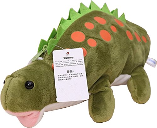 Mt On Do ペンケース 筆箱 ペン入れ 恐竜 ぬいぐるみ ふわふわ 柔らか かわいい 筆記用具 学生 収納 カラフル グリーン 文具百貨