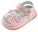 C-Princess ベビー 女の子 サンダル 幼児靴 キッズ 子供 女児 サマー シューズ つま先保護 お花付き 可愛い カジュアル 通園 通学 ピンク 11.0cm