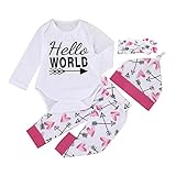 ４点セット（上着＋パンツ＋帽子＋ヘッドバンド）　ハート型　　かわいい　ベビー服　女の子　赤ちゃん服　幼児　子供服　女の子　長袖　４サイズ　キッズ服　ロンパース カバーオール　満月/出産祝い/プレゼント
