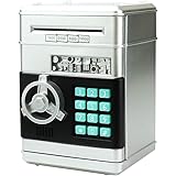 moca おもしろ 貯金箱 暗証番号 ダイヤルロック式 小型 インテリア 硬貨 500円玉 お札