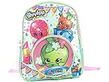 Shopkins Light Blue School Backpack Medium 12" Girls Book Bag [並行輸入品]