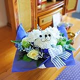 供花 ｱﾆﾏﾙﾌﾗﾜｰ ｱﾚﾝｼﾞﾊﾅｸﾏ（ﾎﾜｲﾄ生花タイプ）