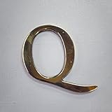 真鍮レターゴールド 45mm 大文字Q