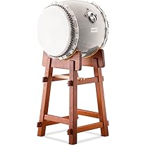 新品 蔵出し 和太鼓 1.2尺 台座 やぐら バチ付 セット 入門 Amazon.co