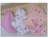キッズ＆ベビー100％コットンベイビービブス新生児少年少女タオルバンダナチスカルフ幼児唾液幼児服パラベビ3個/ロット