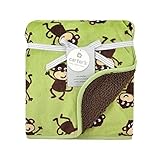 Carter's Valboa Blanket Monkey Print by Triboro [並行輸入品]